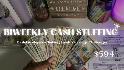 Biweekly Cash Stuffing August 2022 Cash Envelopes Sinking Funds