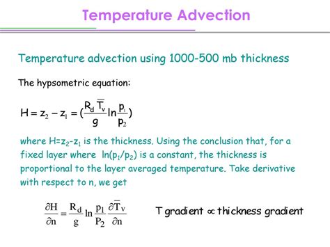 Temperature Advection Ppt Download