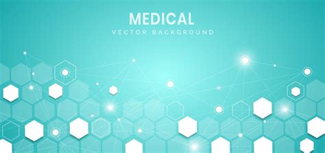 Abstract blue hexagon pattern background. Medical and science concept ...