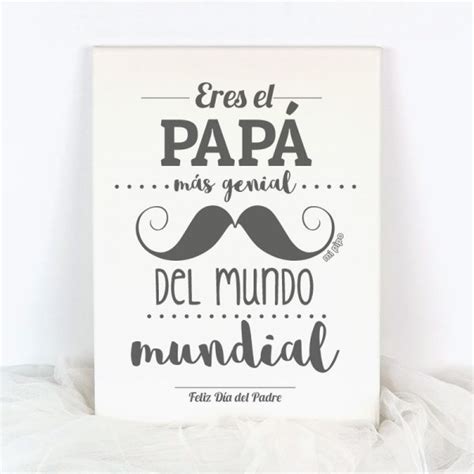 Lienzo Eres el Papá más genial del mundo mundial RegalandoquesGerundio