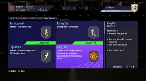 FIFA 21 How To Complete Icon Eric Cantona SBC Requirements And