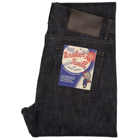 Naked Famous Weird Guy Broken Twill Slub Stretch Selvedge 101119503