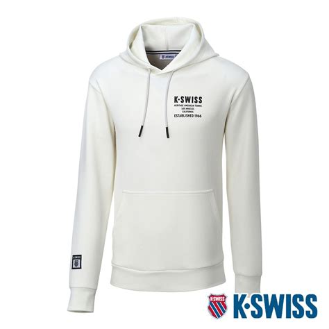 K Swiss Modern Hoodie連帽上衣 女 米白 Pchome 24h購物