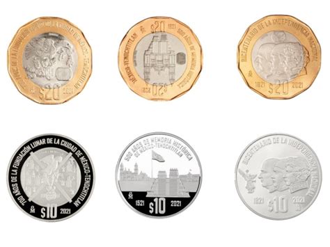 Nuevas monedas conmemorativas México por Independencia Características