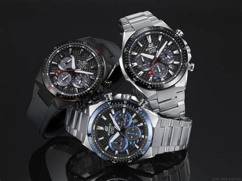 Casio EDIFICE Solar Chronograph Featuring Carbon Fiber Dial For RM799.00 Only