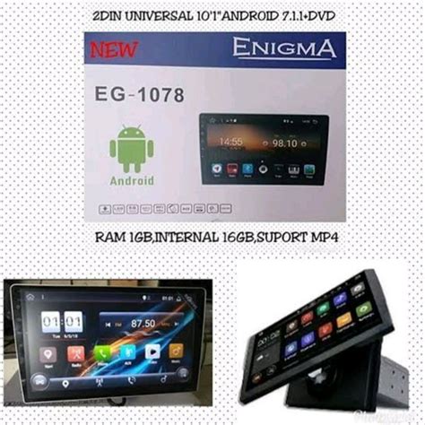 Jual ENIGMA EG 1078 HEAD UNIT 2DIN ANDROID 10 INCH DVD Di Lapak Kresna