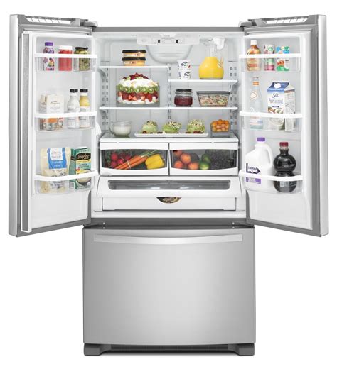 Whirlpool Wrf535swbb 36 25 Cu Ft French Door Refrigerator With In