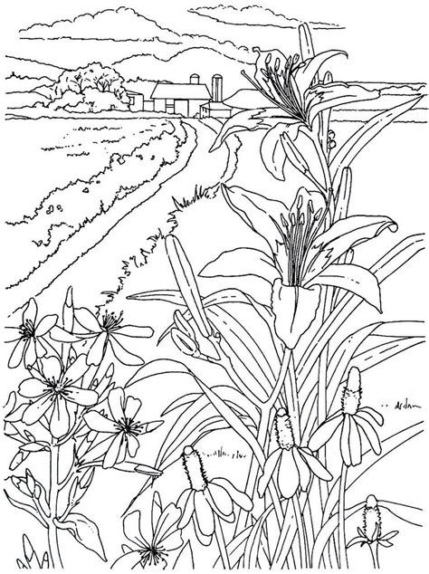 38 Mejores Imágenes De Living In The Country Coloring Book Pages En