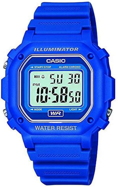 CASIO Men S Digital Quartz Watch With Resin Strap F 108WH 2AEF Amazon