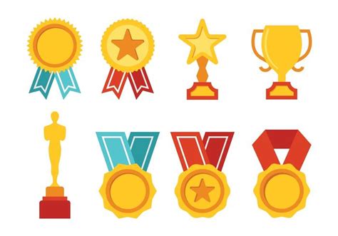 Conjunto De Iconos De Premios Gratuitos Vector En Vecteezy