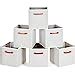 Maidmax Fabric Storage Cubes Boxes Drawers With Wood Handle For Cube