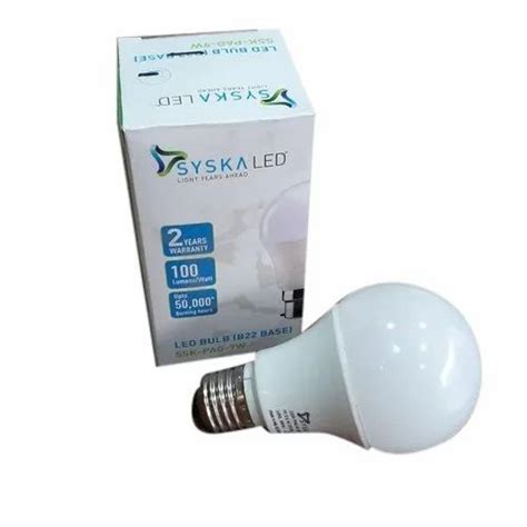 Cool Daylight W Syska Led Bulb Model Number Ssk Pag W At Rs