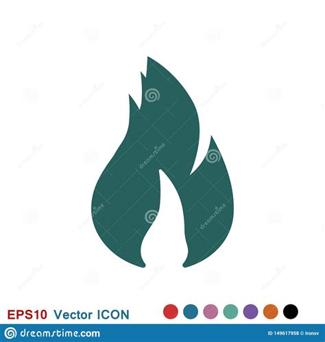 Vecteur D Ic Ne Du Feu Illustration D Ic Ne Pour La Conception De Logo