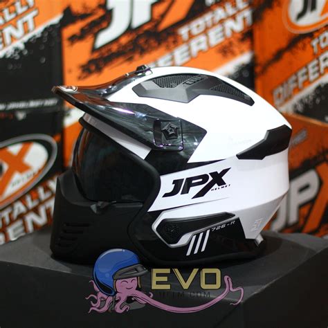 Jual HELM JPX MX 726 R SOLID BLACK DOFF HELM JPX MX 726 R SOLID