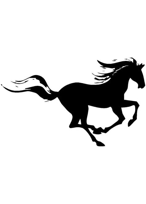 Трафареты и силуэты лошадей