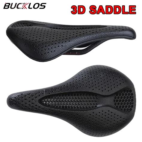 BUCKLOS 3D Saddles Carbon MTB Bike Seat Cushion Ultrilight Breathable