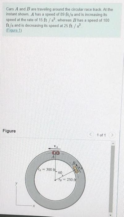 Solved Cars A And B Are Traveling Around The Circular Race Chegg