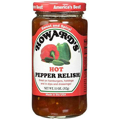 Howards Hot Pepper Relish 11oz Pack Of 1