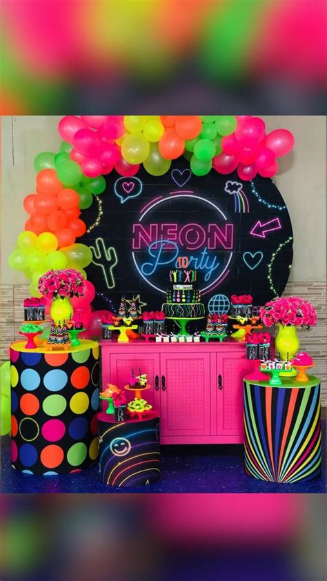 Neon party | Neon party, Neon party decorations, Neon birthday party