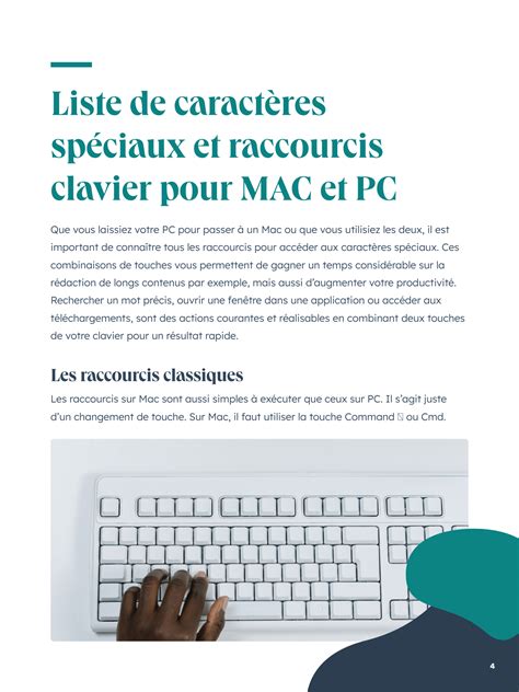 Liste De Caract Res Sp Ciaux Et Raccourcis Clavier Pour Mac Et Pc