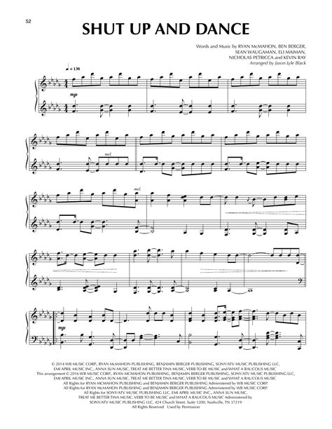 Shut Up And Dance Arr Jason Lyle Black By Walk The Moon Sheet Music For Piano Solo At Sheet