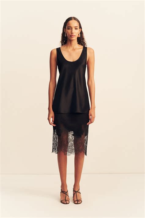 savanna scoop neck top black tops shona joy