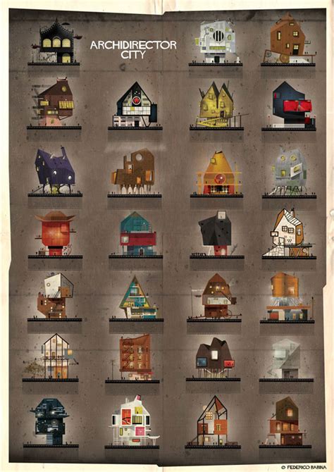 Federico Babina Imagines Architecture in the Film Style of Famous ...