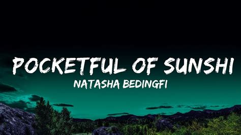 Natasha Bedingfield Pocketful Of Sunshine Lyrics Youtube