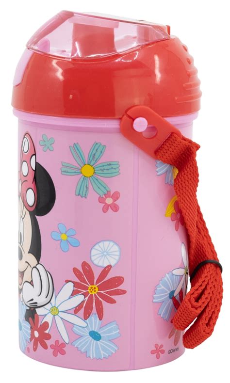 bidon kubek ze słomką MYSZKA MINNIE pasek 450ML Stor Sklep EMPIK