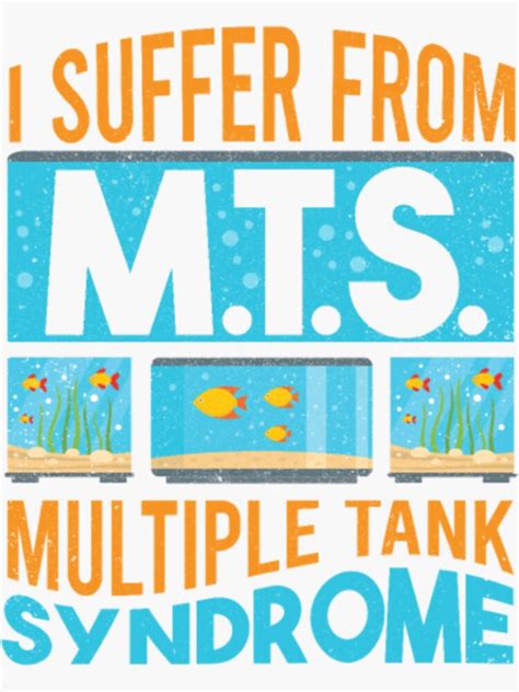 Mts Fish Tank Tank Fish Fishe Sticker For Sale By Punfunstudio