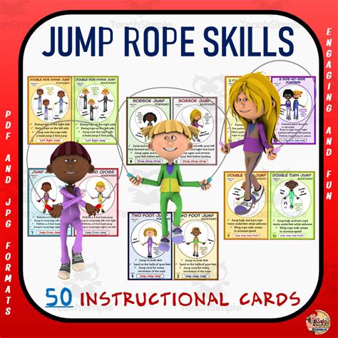 Jump Rope Skills Task Cards By Teach Simple