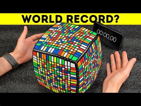 Speed Solving Of The Biggest Rubiks Cube In The World 40 Off