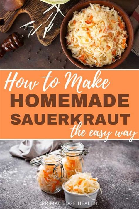 How To Make Homemade Sauerkraut Primal Edge Health