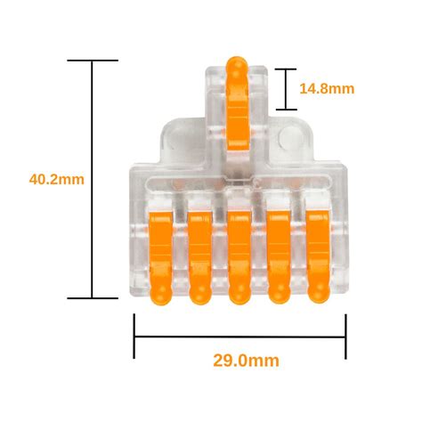 Conector Emenda Deriva O Alavanca Cristal Linha Cmk Cabo De Mm