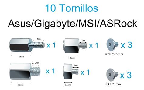 Tornillos De Montaje Ssd M 2 Asus Msi Y Gigabyte Meses Sin Intereses