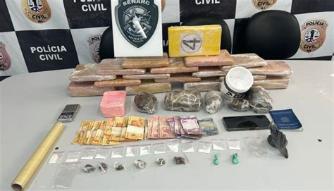 Na Grande Ilha Polícia Civil Apreende Quase 20kg De Drogas Um Homem