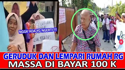 Anarkis Rumah Rocky Gerung Didemo Dan Dilempari Batu Oleh Emak Emak