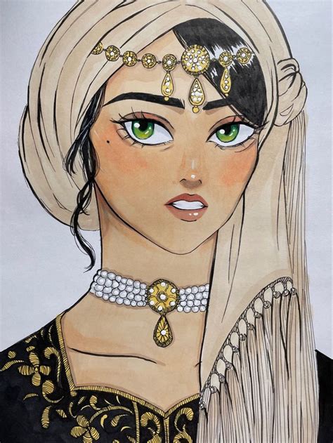 Algerian Woman Cute Art Styles Cute Art Female Art