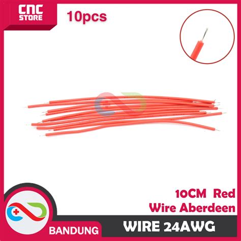 jual pcs wire aberdeen red wire conecting electronic cm awg