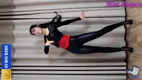E81 Hot Chinese Girl Dancing High Heels In Leather Pants Leather