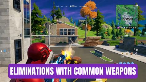 Eliminations With Common Weapons Epic Quest Guide Fortnite Week 10