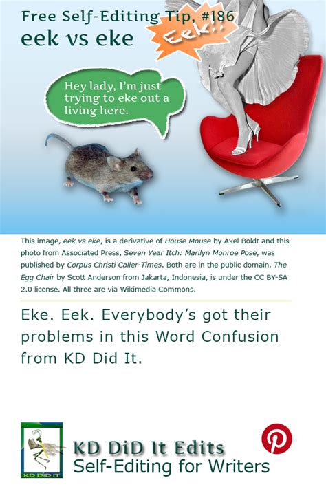 Word Confusion Eek Versus Eke • Kd Did It