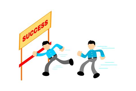 worker competition race winner cartoon graphic  ardwork creative