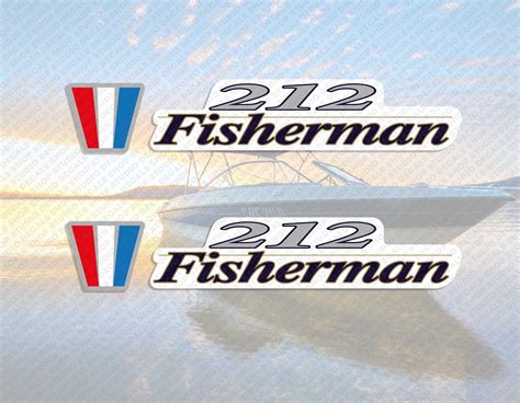 Wellcraft 212 Fisherman Boat Decal Set Of 2 X 15 Etsy