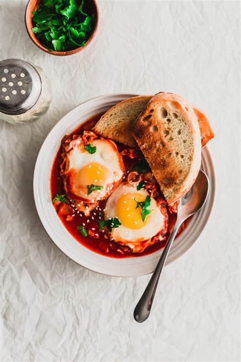 Spicy Gochujang Eggs In Purgatory Sift And Simmer