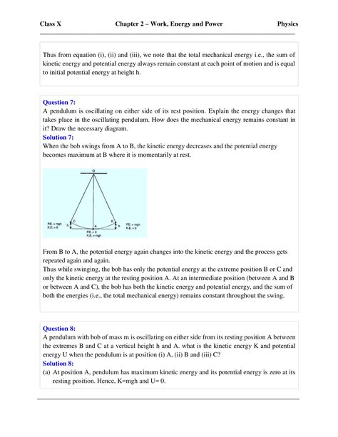 Selina Solutions Class 10 Concise Physics Chapter 2 Work Energy And Power Download Free Pdf