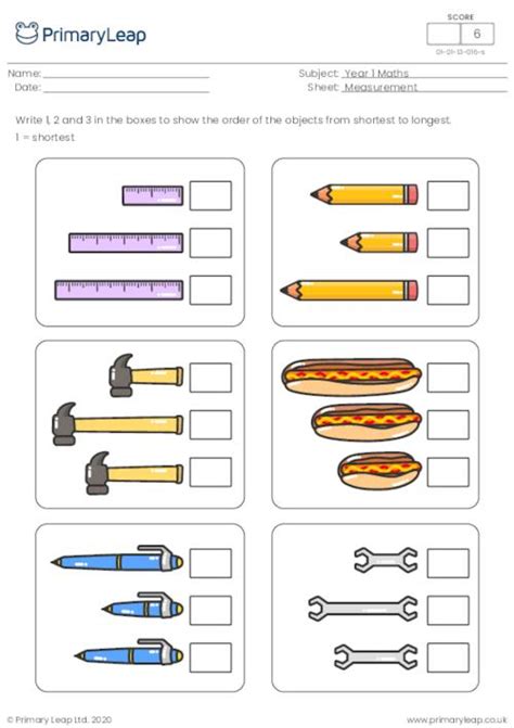 Comparing Lengths Nd Grade Worksheets