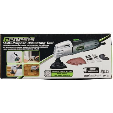 Genesis 1 5 Multi Purpose Oscillating Tool Kit GMT15A 1 Frys