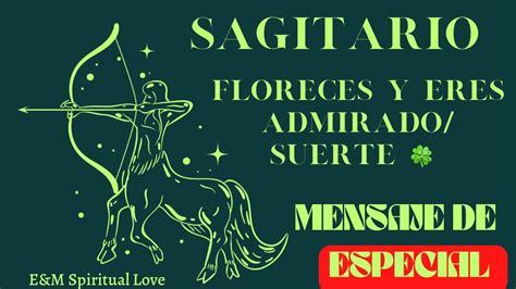 Sagitario ♐️ Floreces Eres Admirado Suerte 🍀 Fortuna 🔮 Tarot Sagitario God Horoscope Youtube