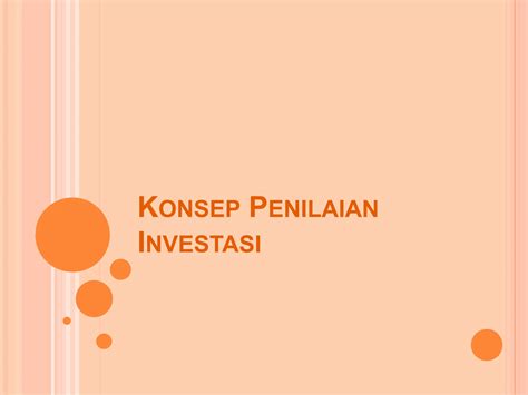 Manajemen Keuangan Konsep Penilaian Investasi Ppt Free Download